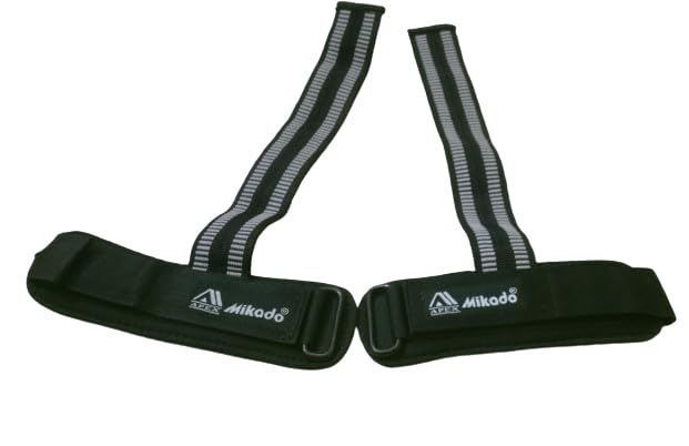 Mikado sports Weight Lifting Bar Strap with Wrist Supporter for Gym, Powerlifting, Strength Training for Men & Women, Bar Straps for Deadlifting, Gym Equipment for Workout, Neoprene Padded Strap-image-29