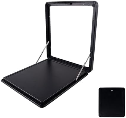 Premium Wall-Mounted RV Folding Picnic Table - Lockable Aluminum Alloy Outdoor Campervan Table, Space-Saving Design, 60x45cm (24x18in), Ideal for Camping & Picnics