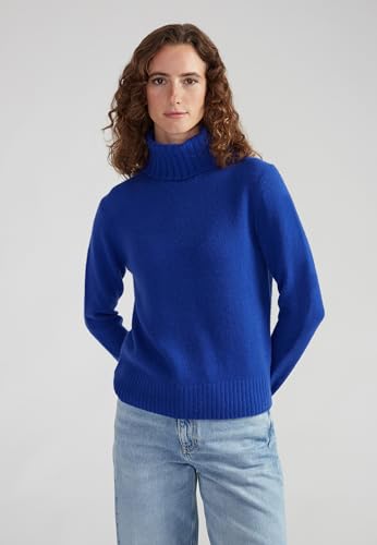 Image of Style & Republic Women's 100% Cashmere Turtleneck Sweater, Regular Fit, Premium Knit Jumper for Autumn, Winter and Spring