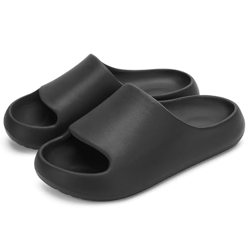 YOCCI Boys Girls Cloud Slides Sandals Kids Arch Support Pilliow Slippers Summer Beach Cushioned Slides Pool Shower Shoes