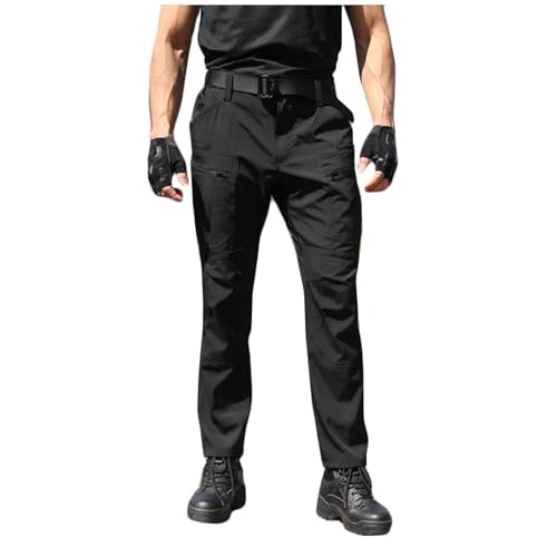 Tactical Cargo Pants for Men Outdoor Athletic Hiking Joggers Straight Leg Stretch Work Sweatpants with Multi Pockets