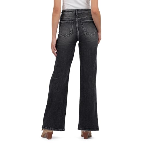 KUT from the Kloth Jodi HIGH Rise -Wide Leg Back Pockets Regular Hem3
