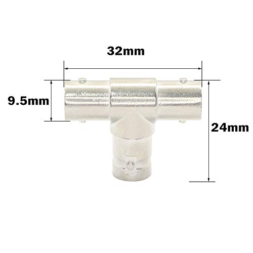 Divisor BNC 3 Vías Coaxial Tipo T (Pack 5) miniatura 3