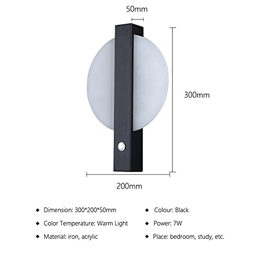 Lámparas de pared LED con interruptor para leer en el dormitorio sin incomodidades 5