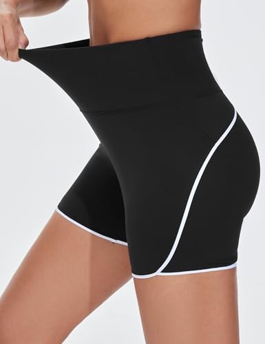 THE GYM PEOPLE Women's Workout Shorts High Rise Running Yoga Lounge Shorts — view 3