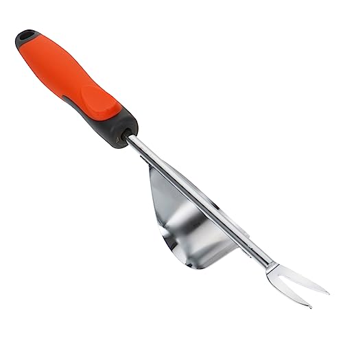 Loigohon 苗抜き機 ステンレス鋼 赤 ? 手動除草ツール 園芸用耕運機 軽量耐久 芝刈りや雑草除去に適応