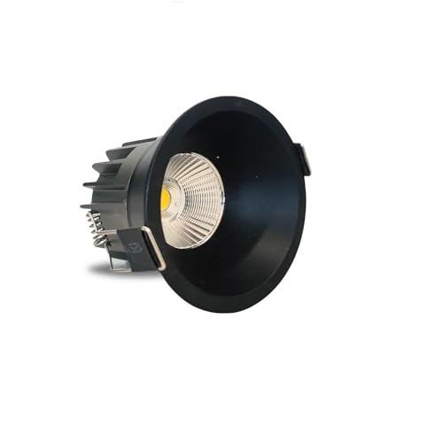 Image of D'Mak 12W Black Body LED Deep COB Light | Recessed LED Ceiling Light for Indoor Lighting (3in1, Pack of 1)
