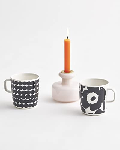 Taza de cerámica Marimekko Oiva Räsymatto negra y blanca 13.5 oz miniatura 2