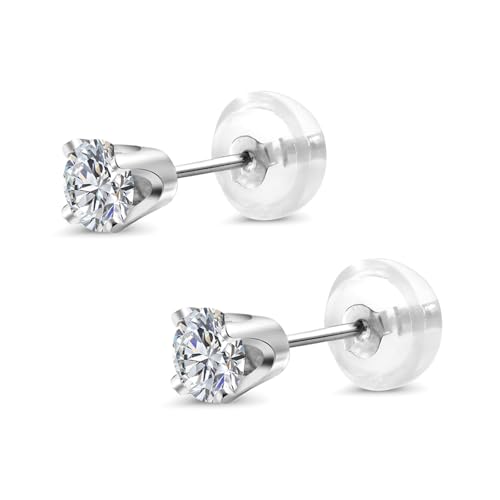 Gem Stone King 0.20 to 6 Cttw 14K Gold Lab Grown Diamond Stud Earrings | Gold Earrings For Women Men | E-F Color | VS1-VS2 Clarity3