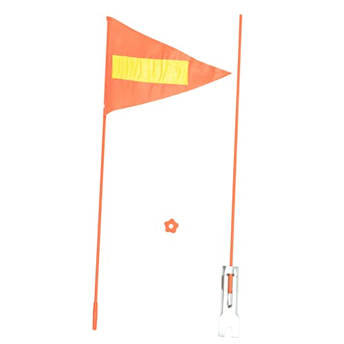JUMPLAWN High Visibility Safety Flag Pole for Bicycles Bike Flags Kit Sturdy for Boys and Girls Bike Accessories