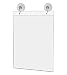 Marketing Holders 8.5"w x 11"h Wall Mount Sleeve Pack of 2 with Suction Cups and Hanging Hooks Ad Frame Sign Holder Display Vertical Literature Holder Advertisement Notice Hours Warnings Flyer