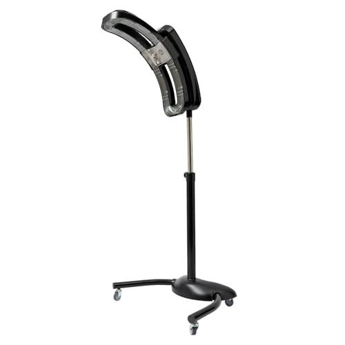 950W Standing Hair Dryer Professional Salon Hair Dryer with 360° Rotating Head Adjustable Height Color Processor for Salon Beauty Barber Shop Styling Cold Perm Hair Care
