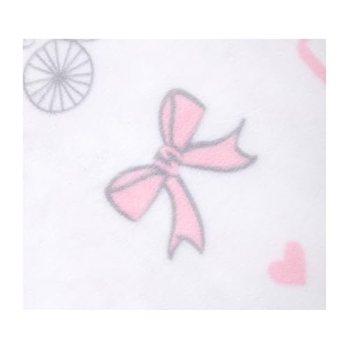Image of Flannel Toddler Blanket - 50 inchx40 inch Soft Kids Throw for Boys & Girls - Perfect for Naptime, Travel & Bedding (Carriage)