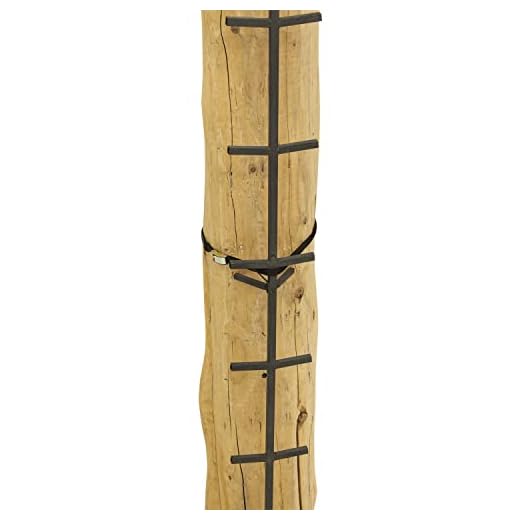 Rivers Edge RE723, Big Foot 20' Connect-N-Climb, Tree Stand Climbing System, 5’ Sections (4 Total), Double-Step Design, Permanent Non-Slip Coating, Black