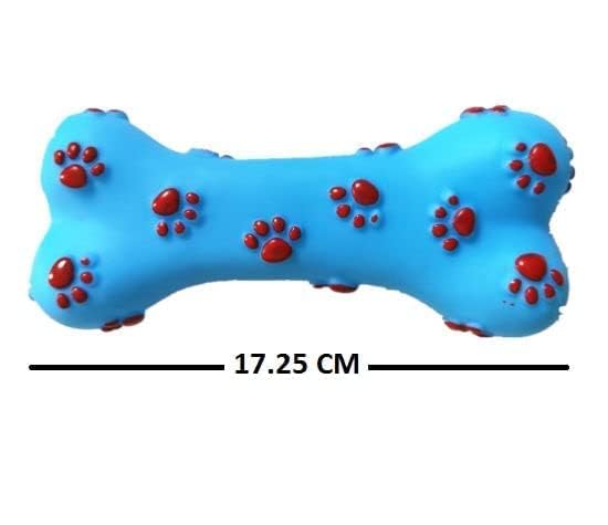 BohoBark Dog Bone Toy, Durable Indestructible Dog Chew Toy Anxiety Reduction Interesting Teeth Grinding Cleaning Tear Resistant Rubber for Pet Supplies for Dog (L) Pack of 1 1