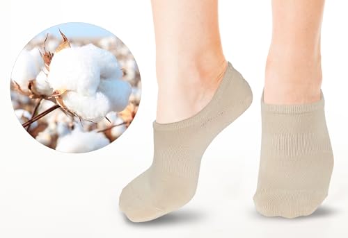 KONY Women's Cotton No Show Socks, 6 Pairs, Non-Slip, Invisible Low Cut Ankle Socks (Size 6-10)4