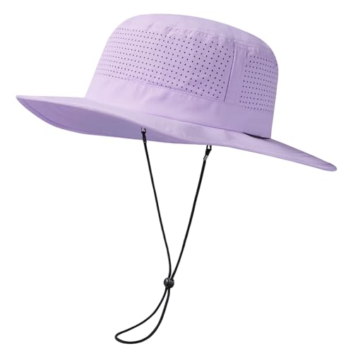 Image of UPF 50+ Bucket Sun Hat with Laser Perforated Mesh Cooling Adjustable Breathable Lightweight for Outdoor Men Women