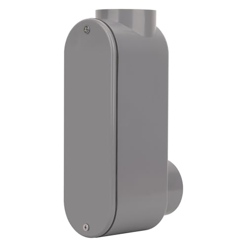 CKVIHAV 2 Inch Rigid PVC Conduit Body Type LB Slip x Slip PVC Conduit Bodies LB Type with Cover and Gasket Gray