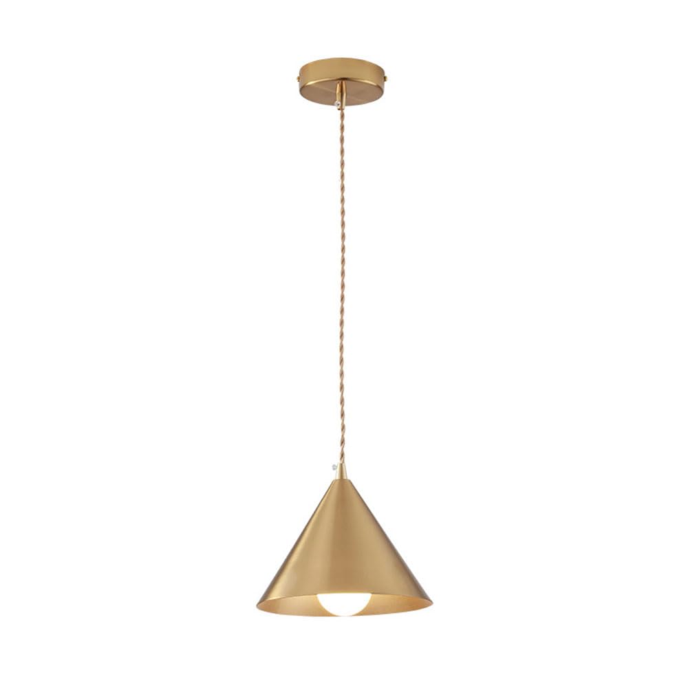 LYMSXAZOU Gold Color Iron Anti-Rust Style Droplight,American Minimalist Pendant Light Fixtures,Adjustable Rope Indoor Hanging Lamp,for Living Room, Dining Room Ceiling Star of