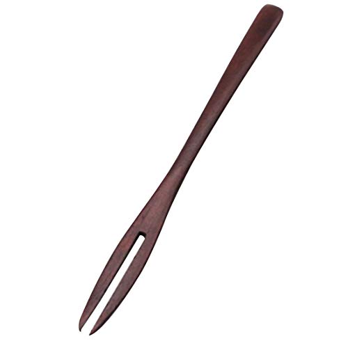 5 Pack Wooden Forks For Eating Desserts, Chips, Snacks, Cereal, Salad, Fruit, Eco-Friendly Japanese Wood Salad Dinner Fork Tableware Dinnerware For Kids Adult #TOP6