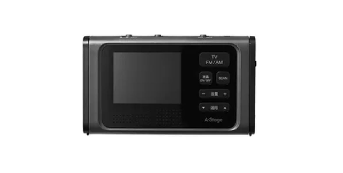 A-Stage OR01A-03BK 3.2インチ液晶ワンセグTV ラジオ