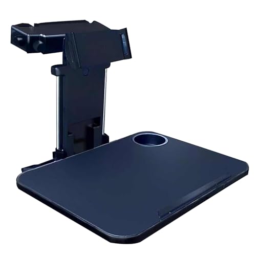 QSNYJPL Car Back Seat Tray Table, Folding Table Tray, Seat Back with Cup Slot Car Table, Multifunctional Car Back Seat Tray, Car Table Suitable for Work, Writing, Eating, Travel(Black)