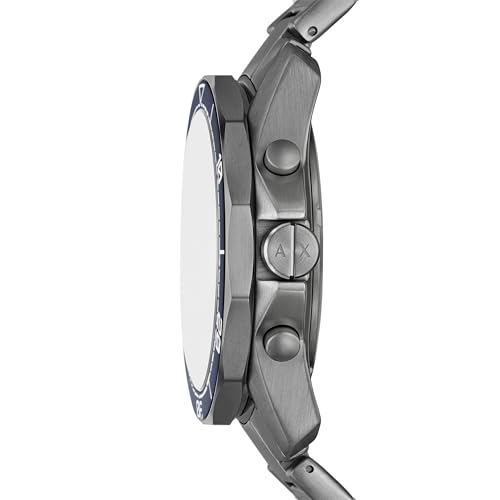 Image of Armani Exchange A|X Dive-Inspired Stainless Steel Watch for Men