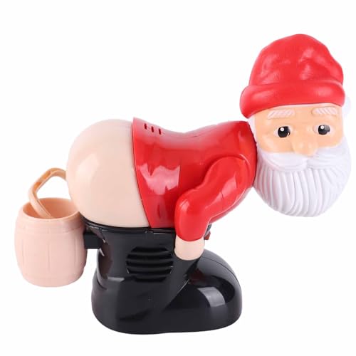 ZJchao Christmas Gnomes Bubble Machine, Bubble Blower Funny Toy Party Music Led Light Colorful Bubbles for Festival Party Carnival Gathering