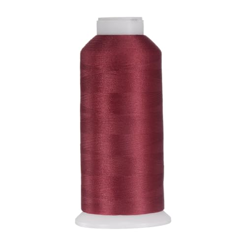 Hilo de coser poliéster 4374 yardas color rojo burdeos miniatura 1