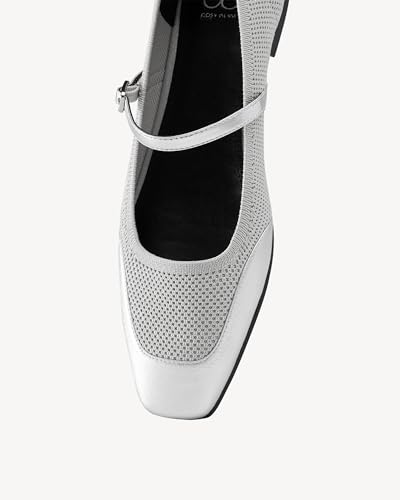 Women's Mary Jane Flats - Comfortable Ballet Style Shoes with Adjustable Strap, Lightweight Breathable Work Flats for Women, Office & Daily Wear3