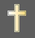 Cross Faith Church Christian Sticker Decal Jesus Cross for Car Truck SUV Window Bumper (4.5, Gold)
