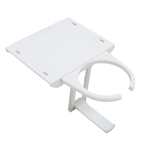 Matybobe Portavasos de Escritorio Plegable, Mesa Retráctil Estable para Ahorrar Espacio, Soporte para Bebidas, Estante el Hogar y la Oficina