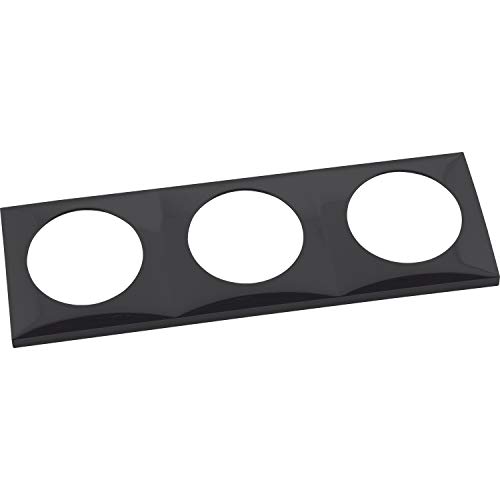 Preisvergleich Produktbild Berker 918192510 Integro Flow Rahmen 3-Fach schwarz glänzend