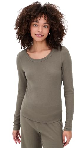 Z SUPPLY Women's Renae Rib Top, Khaki Green, XS at Amazon Women's