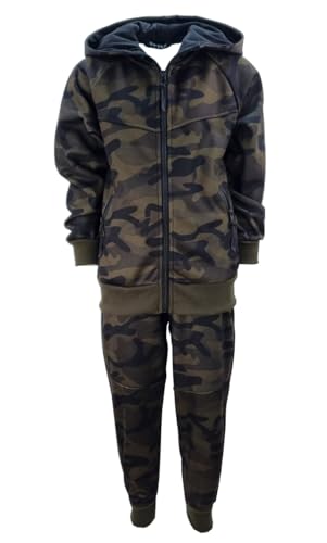 Fashion Boy Jungen Army Sweatanzug Tarn Freizeitanzug in Grün camouflage, Gr. 122, JF33.8 Fashion Boy Jungen Army Sweatanzug Tarn Freizeitanzug in Grün camouflage, Gr. 122, JF33.8