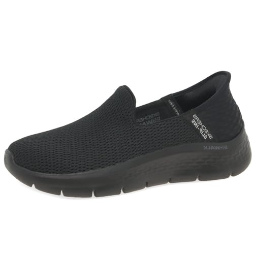 Skechers Women's Hands Free Slip-Ins Go Walk Flex-Relish Sneaker, Black, 11 US
