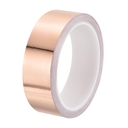 PATIKIL Copper Tape 1.18 Inch x 11 Yards 0.05 Thick Copper Foil Tape Single Sided Conductive Adhesive EMI Shielding for Electronics, Circuits, Grounding
