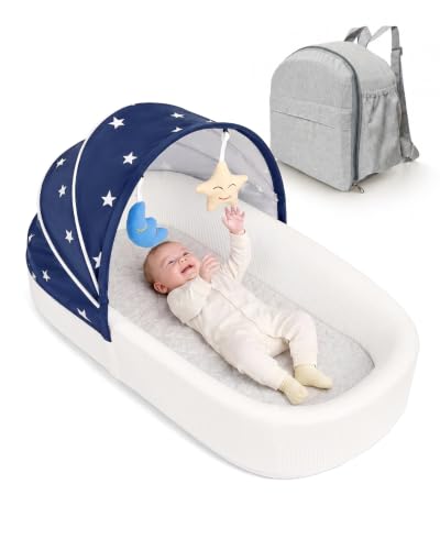 MonGianda Portable Newborn Nest Lounger with...
