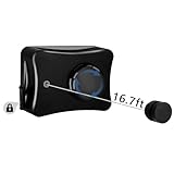 HUANSHA Retractable Clothesline Indoor Outdoor, 16.7ft Space Saving Retractable Laundry Line, Non-Sagging Black Heavy Duty Retractable Clothes Line for Small Laundry Room, Bathroom, RV Shower