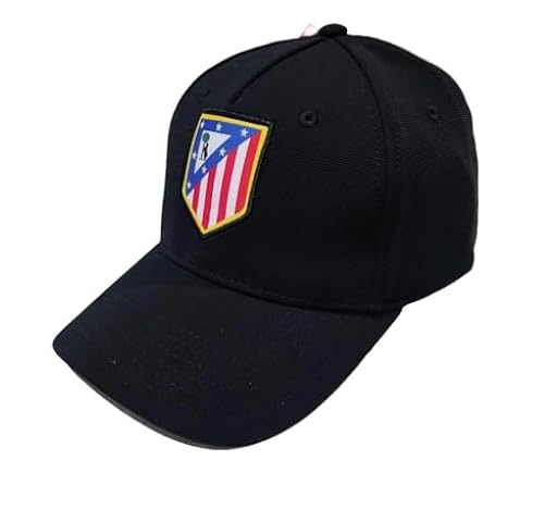 Gorra Atlético de Madrid Ajustable Talla Adulto Escudo Bordado Producto Oficial (Negro) | Ya disponible en tu tienda friki favorita! En mundofriki.es!