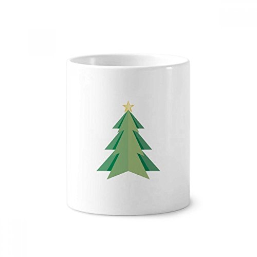 Pot à crayons céramique motif sapin origami pour éliminer le désordre du bureau