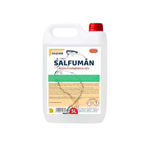 Salfumán | Limpiador Ácido Desincrustante para Suelos, 5 Litros, Elimina Cemento, Yeso y Óxido