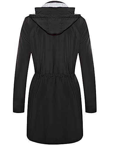 Twinklady Rain Jacket Women Windbreaker Striped Climbing Raincoats Waterproof Lightweight Outdoor Hooded Trench Coats3