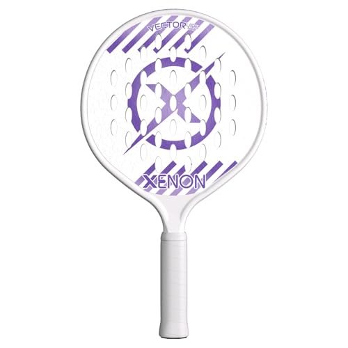 Vector Light Max Version 2 Platform Tennis Paddle by Xenon Paddle, Oversize Head, Even Balance Point, Handle Weighted, Softer Foam Core, Power and Control, 4” Grip