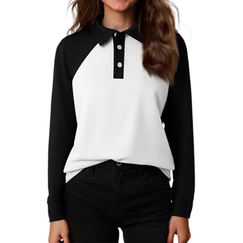 Girls' Long Sleeve Polo Shirt Striped Collared Top Casual Pullover School Uniform for Kids3