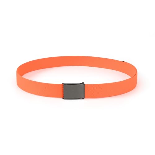 Image of Mile High Life Canvas Web Belt | Cut to Fit Up to 52 inch | Flip-Top Matte Silver Nickel Buckle 12 Colors