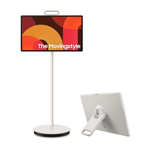 Image of Samsung 27-inch Class QHD LSM7F The Movingstyle Portable Smart Touch Screen (2025 Model, UN27LSM7) Detachable and Rollable Style, Built-in Battery, NQ4 AI Gen2 Processor, Motion Xcelerator 120Hz
