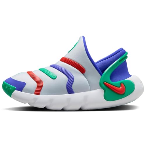 Nike Dynamo 2 EasyOn Little Kids' Shoes (FD0553-002, Football Grey/Picante RED-Persian Violet) Size 11