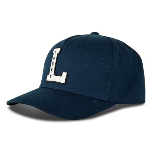 Image of Lucky Brand Snapback Hat | Adjustable | Baseball Cap | Retro | American Heritage | 5 Panel Design | Cotton Canvas