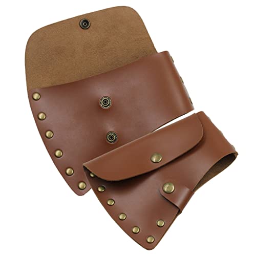 Angoily 2pcs Axe Protector Leather Cover Thickened Sleeve for Hatchet Axe Outdoor Protective Case Portable Axe Supply for Camping Logging